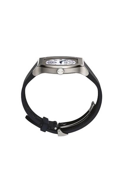 <strong>Elegant 48mm</strong><br />Case: Titanium<br />Size: 48mm x 40mm<br />Thickness: 7.80 mm<br />Movement: Electromechanical (Cal.1210)<br />Functions: Standby mode via motion detector, automatic time setting when worn<br />Strap: Rubber<br />Release: Autumn/Winter 2016<br />Estimated Price: ¥1,400,000 (excluding tax)