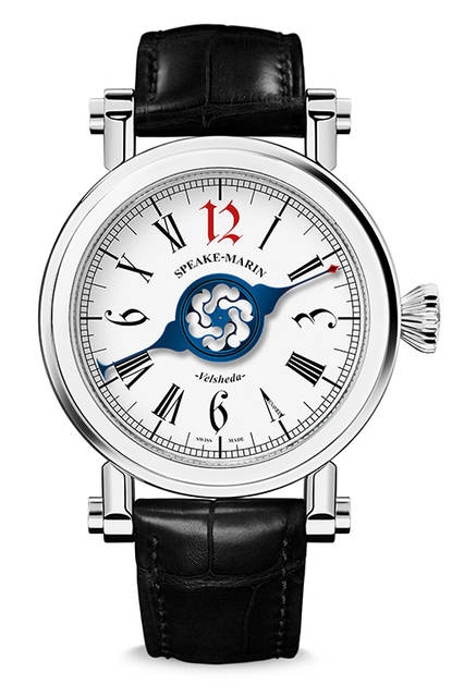 <strong>ヴェルシーダ ゴシック</strong><br />ケース│グレード5チタン<br />直径｜42mm<br />ムーブメント｜自動巻き（Cal.Vaucher 3002）<br />ストラップ｜アリゲーター<br />防水｜3気圧<br />発売時期｜2016年9月予定<br />予価｜185万円（税別）