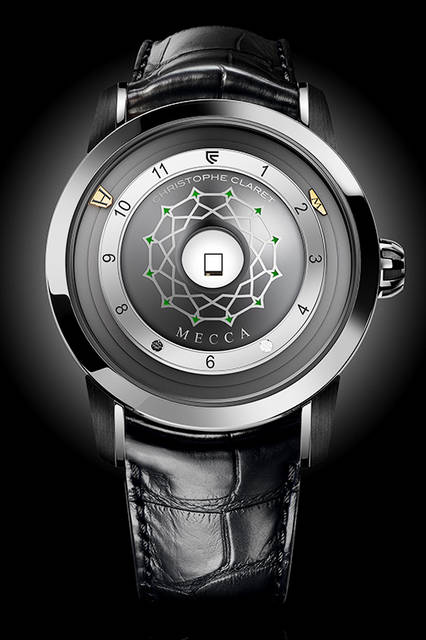 <strong>Mecca</strong><br />Case: Anthracite PVD-treated Grade 5 titanium<br />Diameter: 44mm<br />Thickness: 18.49mm<br />Movement: Self-winding (Cal.AVE15)<br />Strap: Alligator<br />Water resistance: 3 bar<br />Limited edition: 63 pieces<br />Availability: TBC<br />Price: ¥9,000,000 (excl. tax)