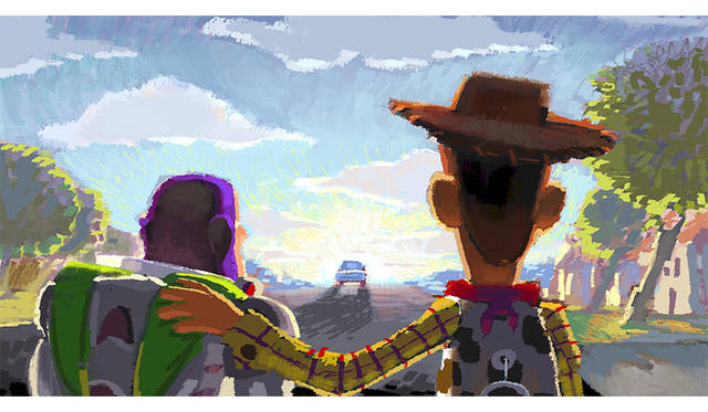 Robert Kondo (Layout: Jason Katz, John Sanford) | "Beat Board: Goodbye, Andy" | Toy Story 3 (2010) | Digital Painting | ©Disney/Pixar