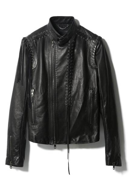 <strong>DIESEL BLACK GOLD Aoyama Exclusive</strong><br/>MEN'S Leather Jacket (Black)<br/>Price | ¥252,000