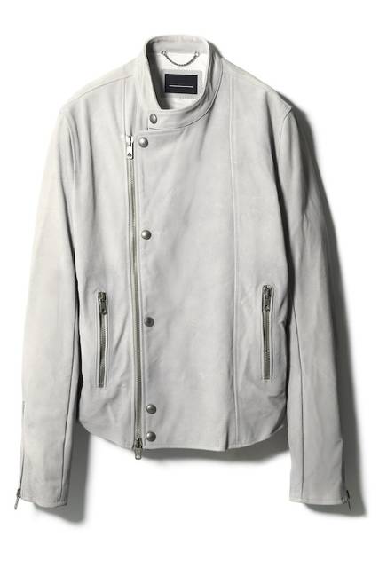 <strong>DIESEL BLACK GOLD Aoyama Exclusive</strong><br/>MEN'S Leather Jacket (Chalk White)<br/>Price | ¥168,000