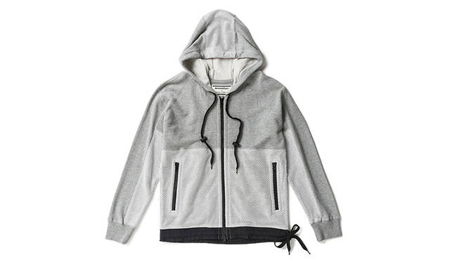 <strong>Onitsuka Tiger×ANDREA POMPILIO</strong><br/>A design sweatshirt zip hoodie suitable for daily wear. The hood is double-layered with mesh, as are the sleeves and body.<br/>¥31,320 (Sizes 44, 46, 48, 50)