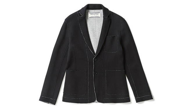 <strong>Onitsuka Tiger×ANDREA POMPILIO</strong><br/>A sweatshirt jacket made from bonding fabric with a French terry interior and a jersey knit exterior. As it's made from cut-and-sew fabric, it's easier to care for than a woven jacket.<br/>¥21,600 (Sizes 44, 46, 48, 50)