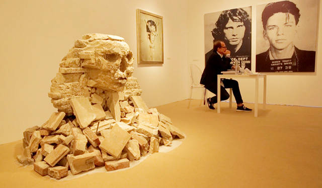 The sphinx made of scrap materials, created in Queens, was reportedly taken and resold by men from an auto repair shop scheduled to close due to the construction of a large commercial facility.