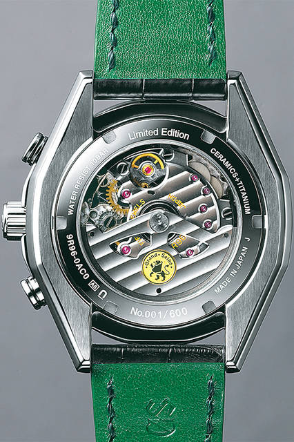<strong>Grand Seiko<br />Black Ceramic Limited Collection<br />Spring Drive Chronograph GMT</strong><br />Case│Zirconia ceramic (outer case), Bright titanium (inner case)<br />Movement│Automatic Spring Drive (Cal.9R96)<br />Functions│Date display, Chronograph (30-minute counter, 12-hour counter), Dual-time display, Power reserve indicator<br />Strap│Crocodile<br />Water resistance│10 bar<br />Limited edition│600 pieces (SBGC017, green dial)<br />Release date│Scheduled for release on June 10, 2016<br />Estimated price│¥1,400,000 (excluding tax)<br />