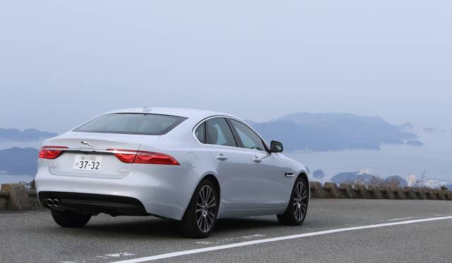 Rear-wheel drive, like the XE