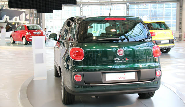 The long-wheelbase version of the Fiat 500L, the 500L Living.