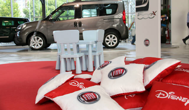 A section of the Fiat display area.