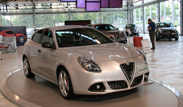 Alfa Romeo section. Giulietta Quadrifoglio Verde.