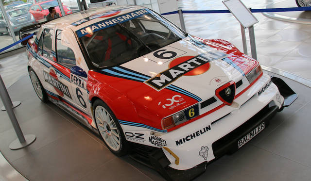 Alfa Romeo 155 V6 Ti driven by Alessandro Nannini, who transitioned from F1, in the 1996 ITC.