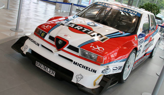 Alfa Romeo 155 V6 Ti driven by Alessandro Nannini, who transitioned from F1, in the 1996 ITC.