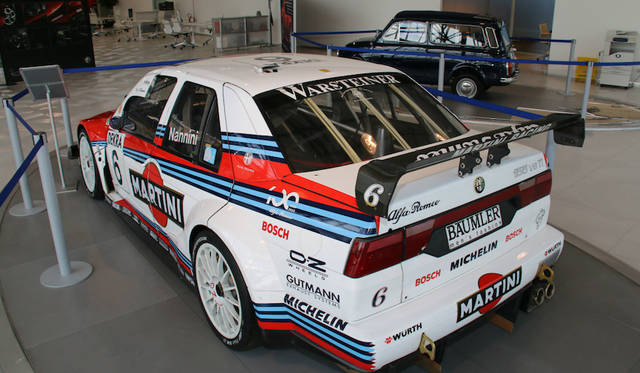 Alfa Romeo 155 V6 Ti driven by Alessandro Nannini, who transitioned from F1, in the 1996 ITC.