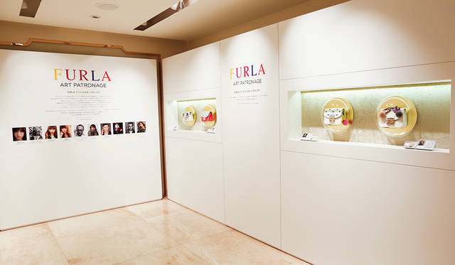 FURLA 銀座でのお披露目の様子(展示終了)