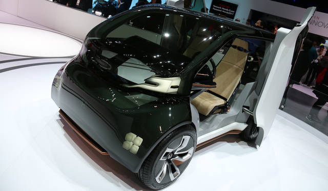 Honda NeuV Concept. An EV commuter equipped with an AI "Emotional Engine" that reads the driver's emotions using various devices and sensors. It's also designed for car-sharing use, intended for commuting in the morning and evening and for delivery during the day.