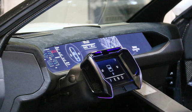 A dashboard concept proposed by Corning, the glass manufacturer known for "Gorilla Glass."