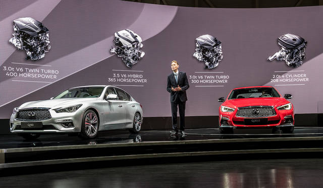 （左）Q50 Hybrid （右）Q50S