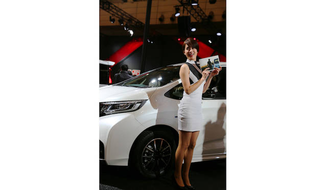 <strong>Honda｜ホンダ</strong><br> ホンダのブースにて