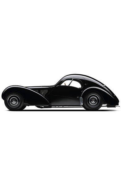 これがラルフ・ローレン氏が所有しているという1938年型ブカッティ タイプ57 SC アトランティック・クーペ。