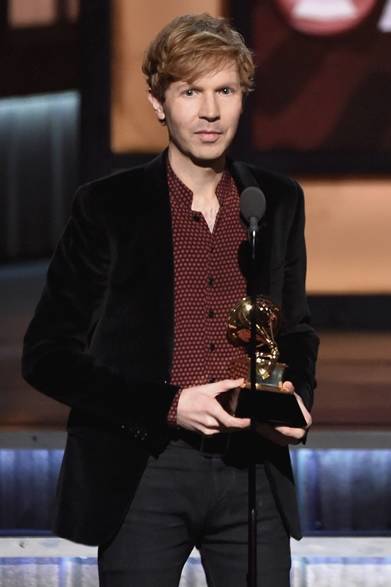 Beck｜ベック<br "/><br "/>Beck's "Morning Phase" was awarded Album of the Year.<br "/><br "/>All items: Saint Laurent<br "/>COURTESY OF SAINT LAURENT