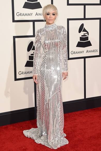Rita Ora｜リタ・オラ<br "/><br "/>Rita Ora appeared on the red carpet in a dazzling dress.<br "/><br "/>Dress: Prada<br "/>Courtesy of Prada