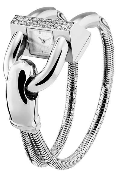 Cadenas Watch Sertie Gold BraceletMaterials: White gold, diamonds, mother-of-pearlMovement: QuartzPrice: ¥5,022,000