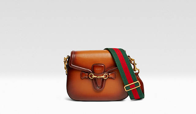 "Lady Web" Hand-Stained Leather Shoulder Bag<br />¥304,560