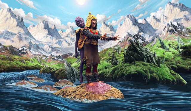 Björk. Still from “Wanderlust” directed by Encyclopedia Pictura, 2008.<br>Courtesy Wellhart Ltd & One Little Indian.
