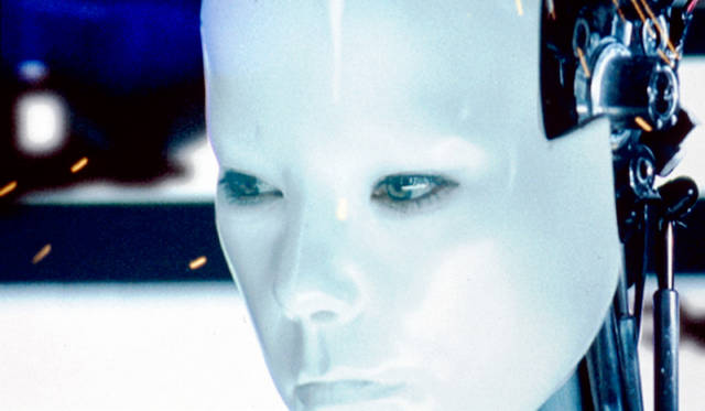 Still from the “All Is Full of Love” music video. 1999. Directed by Chris Cunningham. Music by Björk. <br>Image courtesy of One Little Indian