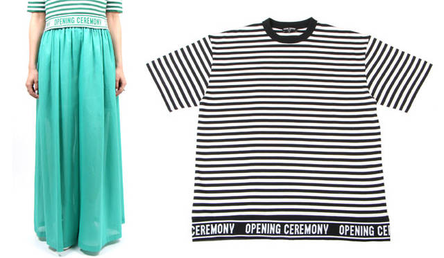 <strong>OPENING CEREMONY｜オープニングセレモニー</strong><br />「OPENING CEREMONY 名古屋PARCO midi（ミディ）」JAPAN EXCLUSIVE LINE 左／パンツ1万8360円、右／Tシャツ8532円