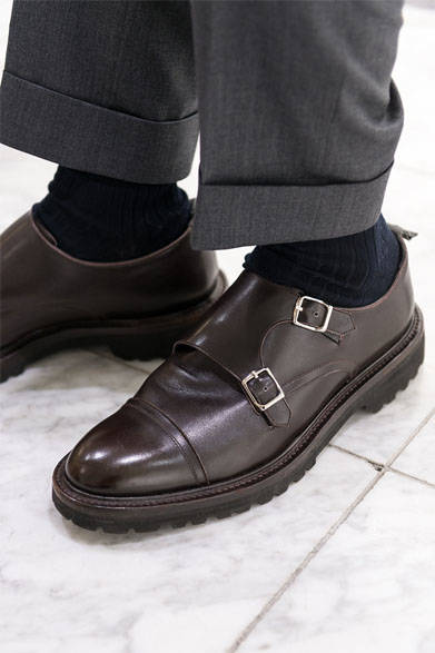 <strong>WH</strong><br />Yoshimasa Hobashi in double monk straps