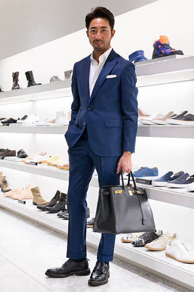 <strong>WH</strong><br />Yoshimasa Hobashi in double monk straps