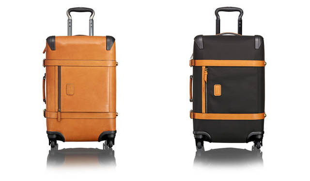 <strong>TUMI</strong><br />"Tumi 1975 Collection"<br />Left: International Carry-On ¥324,000 (Tan). Right: ¥216,000 (Black/Tan)