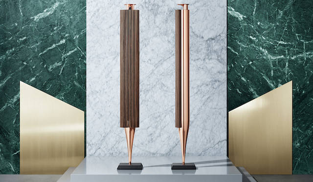 <strong>Bang & Olufsen Love Affair Collection BeoLab 18</strong><br />Slender, straight-line speakers. Enjoy uncompromising, unrestricted sound with excellent wireless performance. Their presence is sculptural. ¥1,070,000 (excl. tax) 