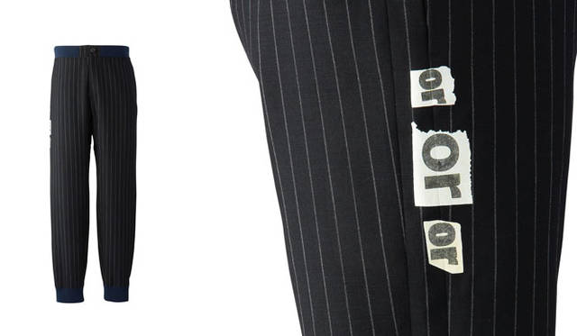 UNITED ARROWS & SONS × TAKEO KIKUCHI Ribbed Pants ¥31,320 (Navy/M, L, XL)