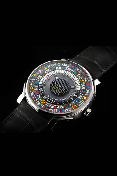 <strong>Tambour Time Zone</strong><br>Case: Stainless Steel<br>Diameter: 39mm<br>Movement: Automatic (Cal. LV87)<br>Functions: Worldtime (displays time in 24 time zones)<br>Strap: Alligator<br>Water Resistance: 50m<br>Release: Scheduled for June<br>Price: ¥810,000 (excluding tax)