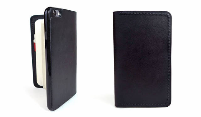 <strong>RED CLOUDS COLLECTIVE</strong><br />Book-style leather iPhone case "the GOOD book"