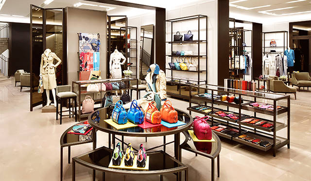 The first floor, dedicated to womenswear. In addition to apparel, a curated selection of accessories including bags, scarves, and shoes are available.