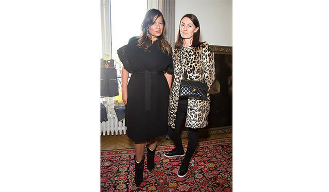 Jade Jagger (left), Mick Jagger's daughter and active jewelry designer.