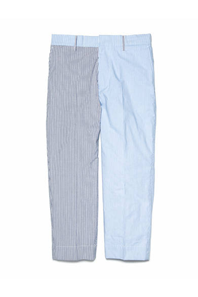 <strong>NICK WOOSTER + UNITED ARROWS</strong><br/>Trousers using seersucker and cord lane. ¥21,600