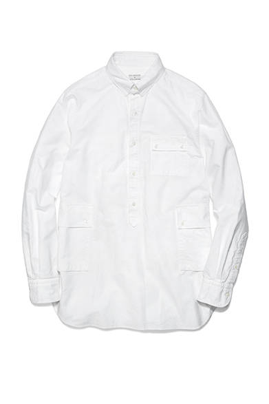 <strong>NICK WOOSTER + UNITED ARROWS</strong><br/>Oxford cloth pullover shirt. ¥19,440