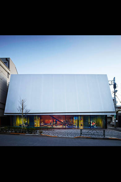 The exterior, designed to resemble a box.<br /><br />© Nacása & Partners