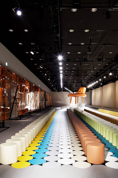 A colorful collection venue.<br /><br />© Nacása & Partners