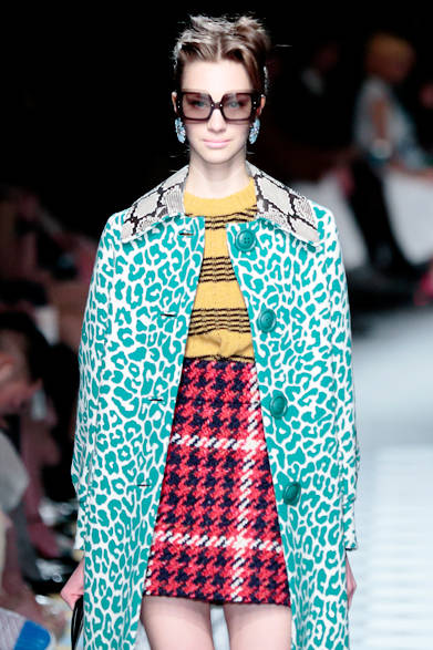 A interplay of patterns and colors.