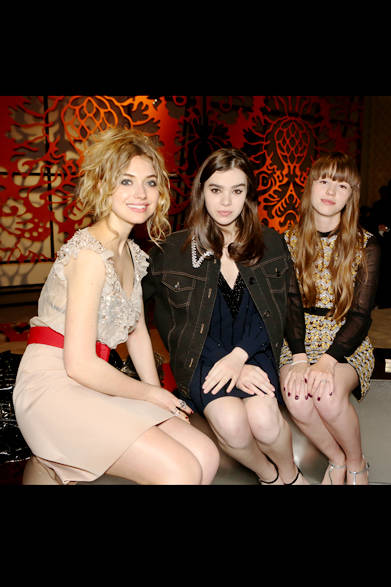 Imogen Poots, Haley Steinfield, and Mia Goth, who have all starred in Miu Miu campaigns, were also in attendance.<br /><br />© Nacása & Partners