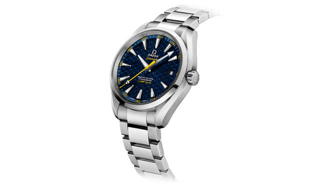 <strong>シーマスター アクアテラ ジェームズ・ボンド 007リミテッド</strong><br>ケース｜ステンレススチール<br />直径｜41.5mm<br />厚さ｜13.46mm<br />ムーブメント｜自動巻き（Cal.8507、マスター コーアクシャル）<br />機能｜日付表示、1万5007ガウス以上の耐磁性能<br />ブレスレット｜ステンレススチール（コーテッドナイロン製のスペアベルト付属）<br />防水性｜150ｍ<br />限定数｜世界限定1万5,007本<br />発売時期｜8月予定<br />予価｜71万円（税抜）