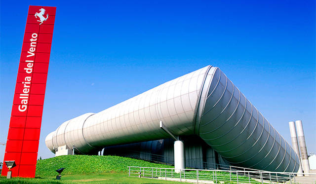 The wind tunnel designed by Renzo Piano