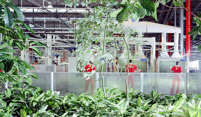 The Maranello factory, which introduced a different dimension of value to the automotive industry