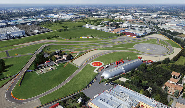 The Fiorano Circuit, used for testing Ferrari's F1 and GT cars