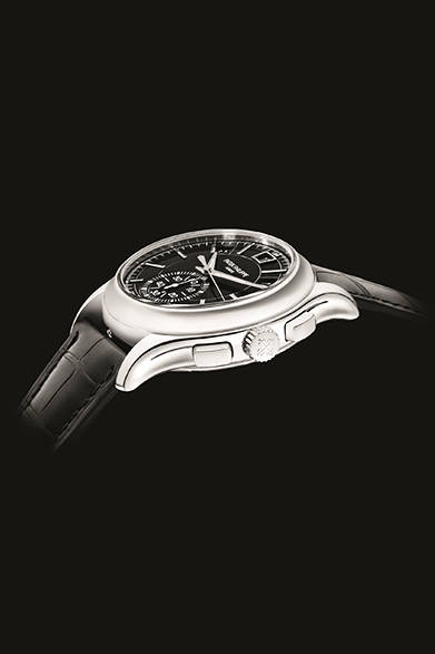 <strong>Annual Calendar Chronograph 5905P</strong><br/>Case: 950 Platinum<br/>Diameter: 42mm<br/>Thickness: 14.03mm<br/>Movement: Self-winding (Cal. CH 28-520 QA 24H)<br/>Functions: Month, day, and date display (Annual Calendar mechanism requiring adjustment only once a year on March 1st), Chronograph (60-minute counter)<br/>Strap: Alligator<br/>Water resistance: 3 bar<br/>Release: Scheduled for Autumn 2015<br/>Estimated price: ¥8,092,800<br/>